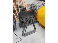 8x stoel zwart (8x) - afbeelding 3 van  4