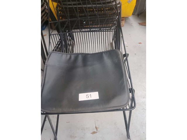 8x stoel zwart (8x) - afbeelding 1 van  4