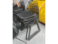 8x stoel zwart (8x) - afbeelding 4 van  4