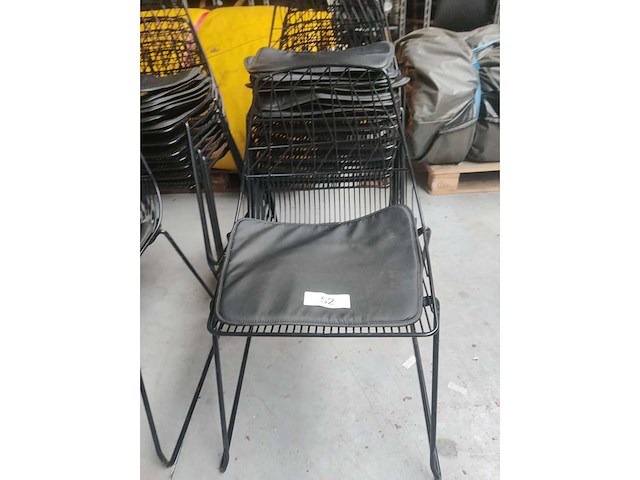 8x stoel zwart (8x) - afbeelding 1 van  2