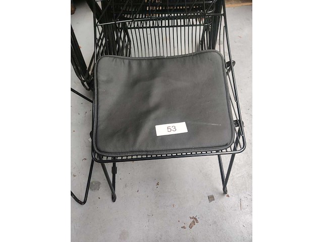 8x stoel zwart (8x) - afbeelding 2 van  6