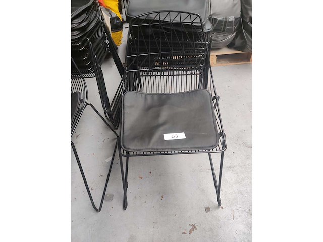 8x stoel zwart (8x) - afbeelding 4 van  6