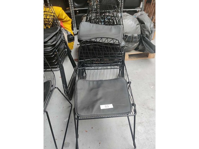 8x stoel zwart (8x) - afbeelding 5 van  6