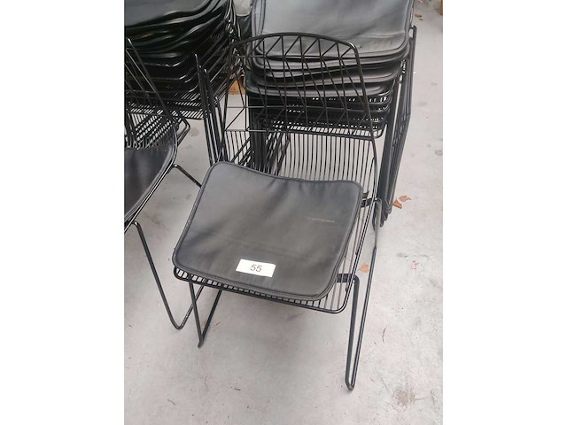 8x stoel zwart (8x) - afbeelding 2 van  4