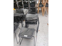 8x stoel zwart (8x) - afbeelding 3 van  4