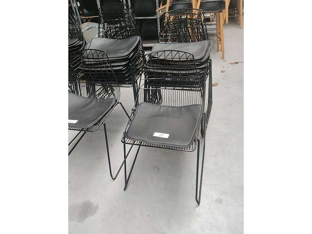 8x stoel zwart (8x) - afbeelding 2 van  4