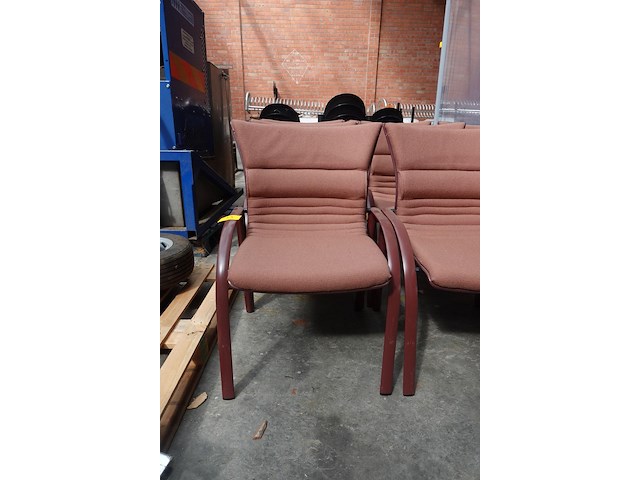 8x stoffen stoel giroflex - afbeelding 1 van  5