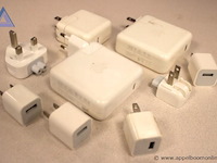 8x stroomadapters, apple, verschillende types, inclusief reisadapters, werking niet gekend - afbeelding 1 van  1