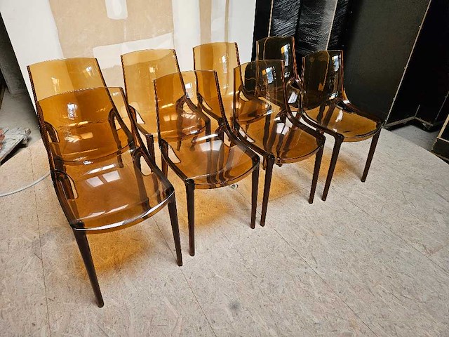 8x transparant gouden stoel - afbeelding 2 van  7