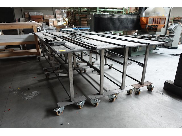 8x verrijdbare metalen kar - afbeelding 1 van  5