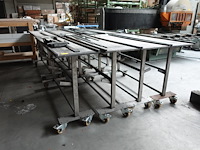 8x verrijdbare metalen kar - afbeelding 1 van  5