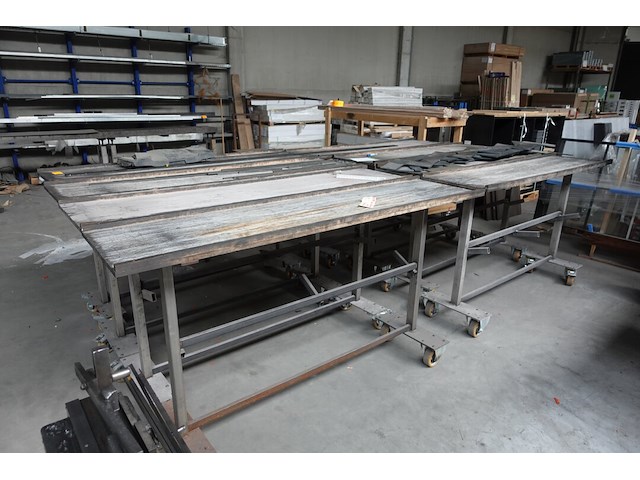 8x verrijdbare metalen kar - afbeelding 2 van  5