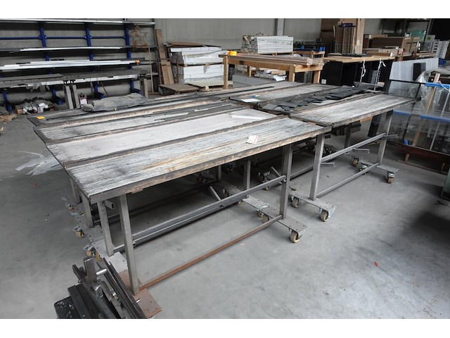 8x verrijdbare metalen kar - afbeelding 3 van  5