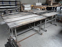 8x verrijdbare metalen kar - afbeelding 3 van  5