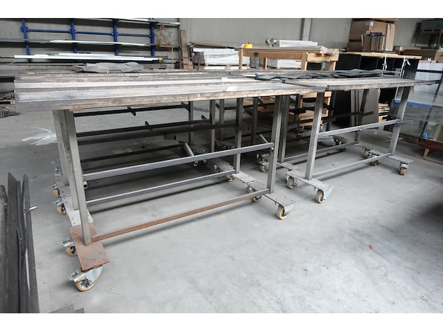 8x verrijdbare metalen kar - afbeelding 4 van  5