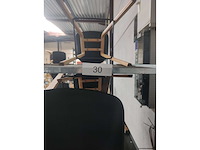 8x zwarte barstoel (houten frame (excl. transportkar) (8x)