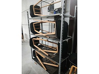 8x zwarte barstoel (houten frame (excl. transportkar) (8x) - afbeelding 4 van  4