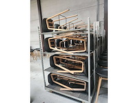 8x zwarte barstoel (houten frame (excl. transportkar)) (8x) - afbeelding 4 van  4