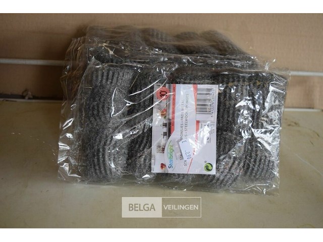 8x10st staalwol sponsjes - afbeelding 1 van  2