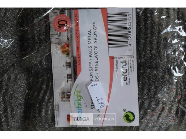 8x10st staalwol sponsjes - afbeelding 2 van  2