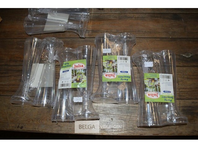 8x4st plastieken cava bekers - afbeelding 1 van  2