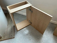 9 badkamermeubel houtkleur 40 x 22 cm, toonzaalmodel badkamerkast - handwasser - afbeelding 2 van  2