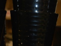 9 bloempotjes zwart motief - afbeelding 2 van  3