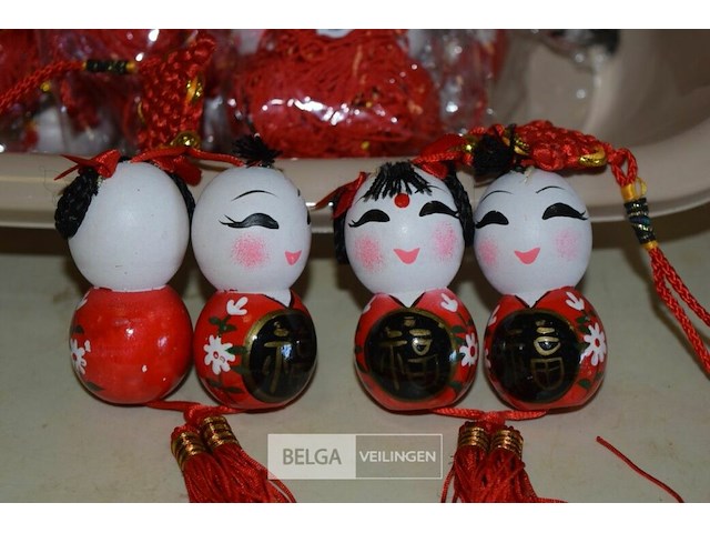 9 chinese gelukspoppetjes - afbeelding 2 van  2