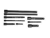 9-delige 1/4" 3/8" 1/2" impactverlengingsset kraft&dele - afbeelding 2 van  2