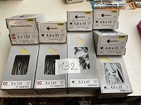 9 dozen dakplaat schroeven en houtschroeven - afbeelding 1 van  6