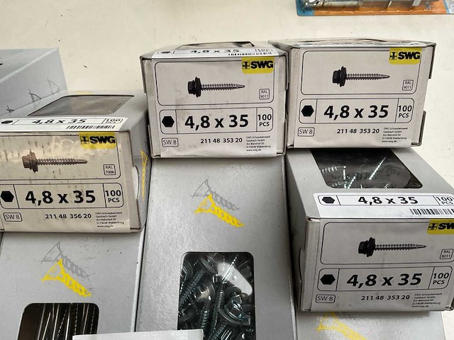9 dozen dakplaat schroeven en houtschroeven - afbeelding 4 van  6