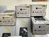 9 dozen dakplaat schroeven en houtschroeven - afbeelding 4 van  6