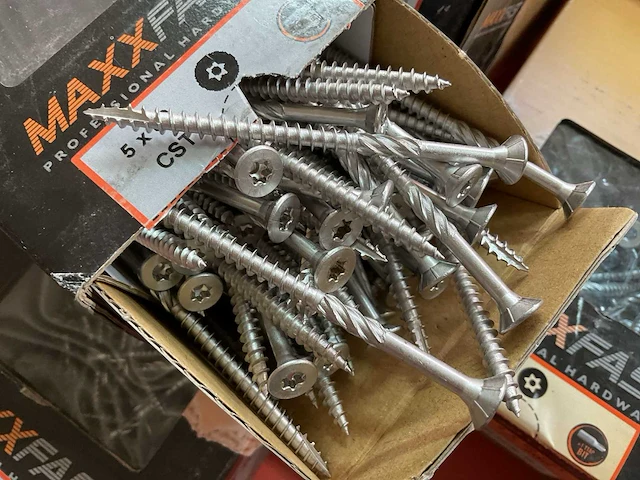 9 dozen hout schroeven deels inox - afbeelding 4 van  6