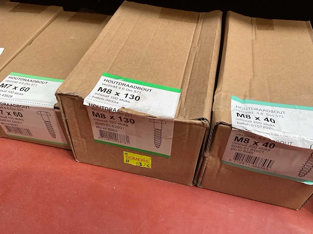9 dozen hout schroeven en hout bouten - afbeelding 3 van  6