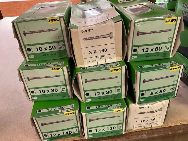9 dozen houtbouten - afbeelding 2 van  5