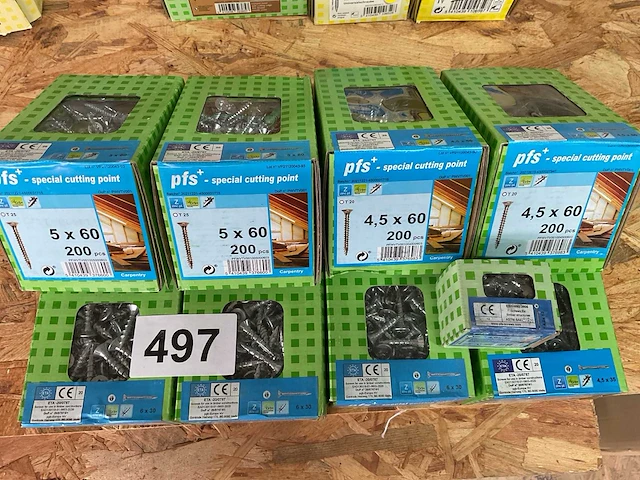 9 dozen houtschroeven - afbeelding 2 van  5