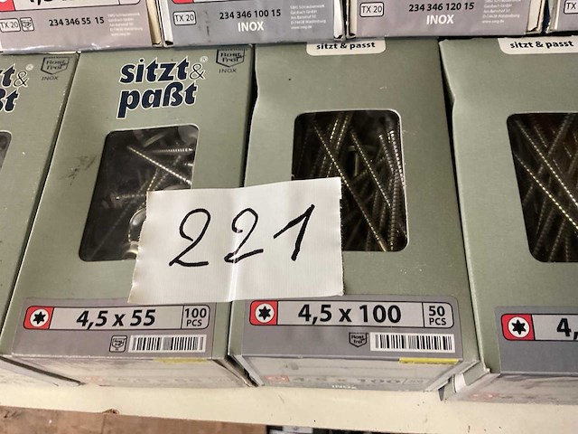 9 dozen inox dak schroeven - afbeelding 3 van  6