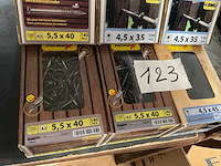 9 dozen inox hardhout schroeven met bits - afbeelding 3 van  7