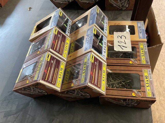 9 dozen inox hardhout schroeven met bits - afbeelding 5 van  7