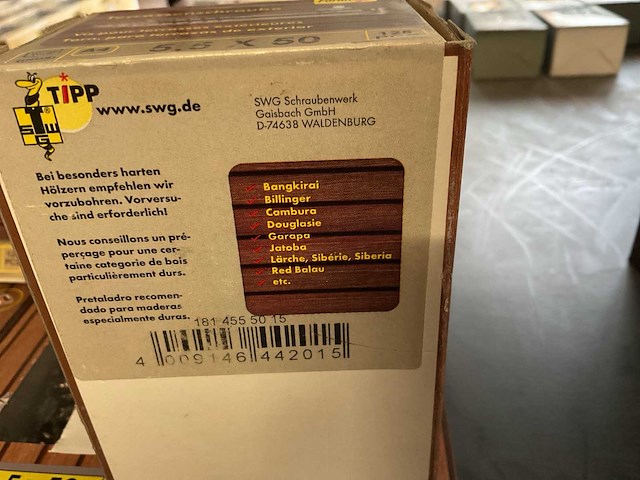 9 dozen inox hardhout schroeven met bits - afbeelding 7 van  7