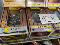 9 dozen inox hardhout schroeven met bits - afbeelding 3 van  8