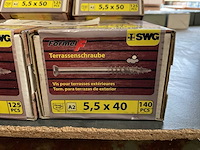 9 dozen inox hardhout schroeven met bits - afbeelding 7 van  8