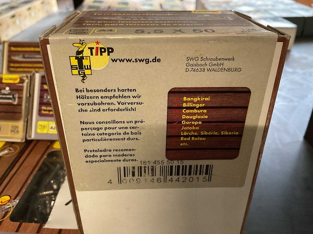 9 dozen inox hardhout schroeven met bits - afbeelding 8 van  8