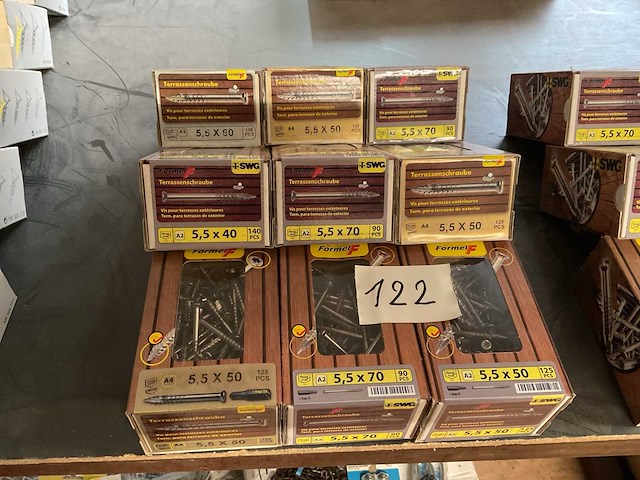 9 dozen inox hardhout schroeven - afbeelding 1 van  8