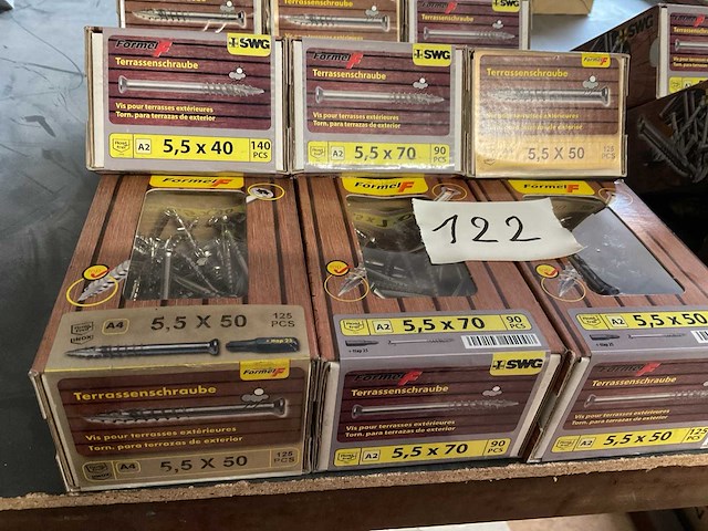 9 dozen inox hardhout schroeven - afbeelding 3 van  8
