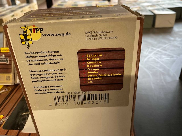 9 dozen inox hardhout schroeven - afbeelding 8 van  8