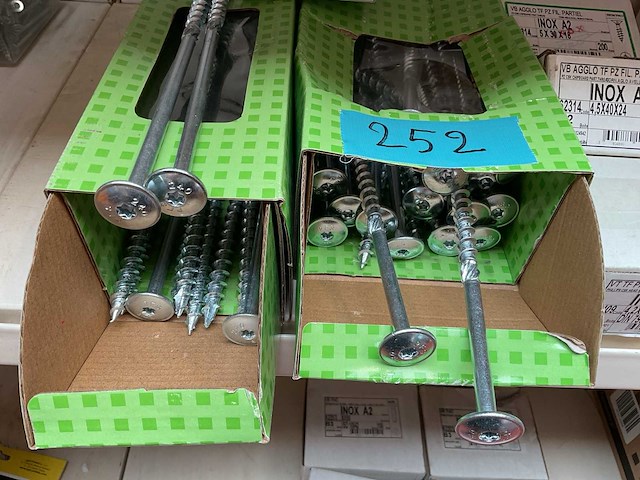 9 dozen inox schroeven, lange houtschroeven - afbeelding 3 van  10
