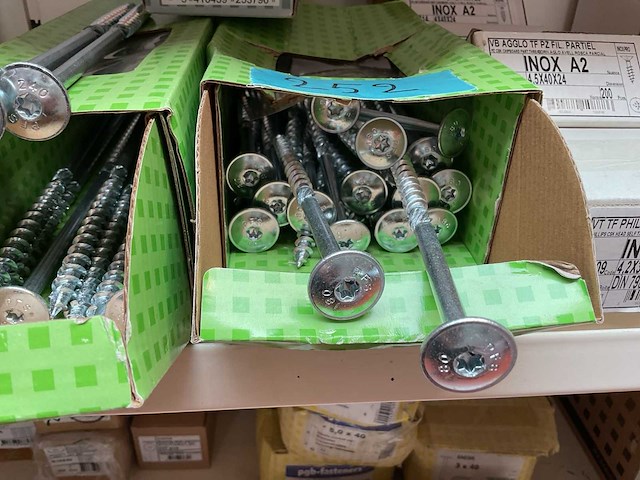 9 dozen inox schroeven, lange houtschroeven - afbeelding 4 van  10
