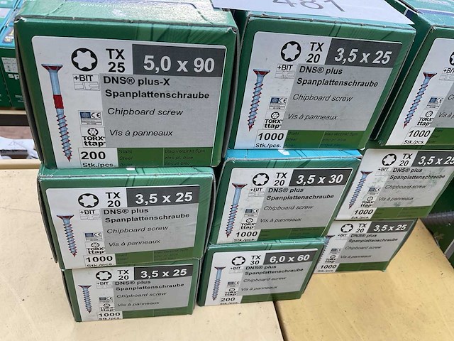 9 dozen spaanplaatschroeven - afbeelding 2 van  5