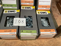 9 dozen staalnagels en houtschroeven - afbeelding 3 van  6